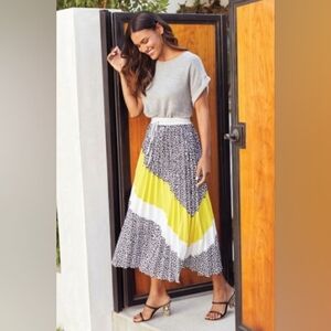 Jamison Evereve Leoard Print Maxi Skirt L